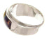 Southwestern Multicolor Inlay Sterling Silver Ring Size 7-3/4 PS58196